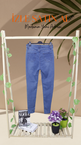 Kadın Mavi Kot Pantolon Modelleri